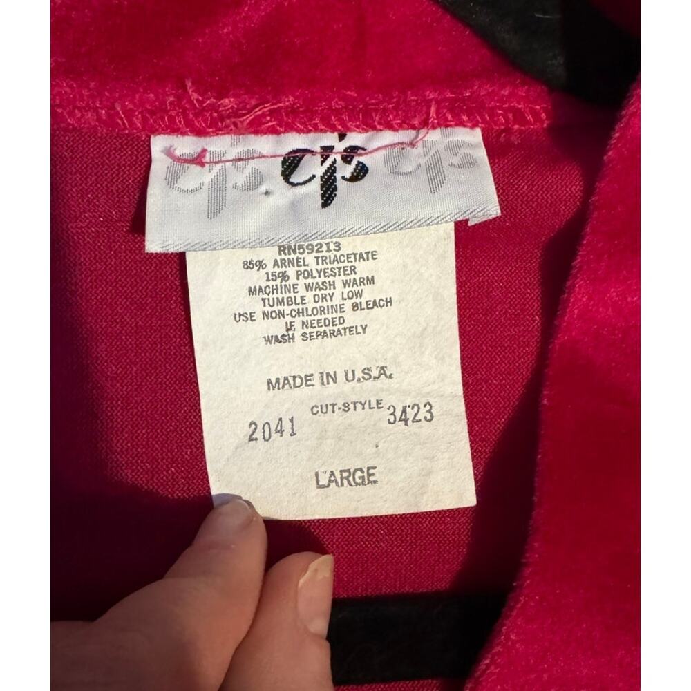 CJs Vintage Velour Robe - Picture 3 of 4
